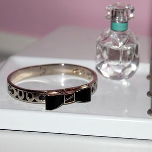Coach Bowknot Logo Black Bracelet